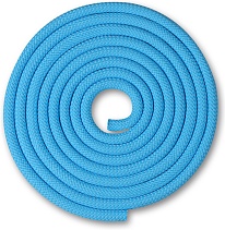 Скакалка гимнастическая INDIGO, утяжеленная, 180г, длина 3м, шнур, голубой