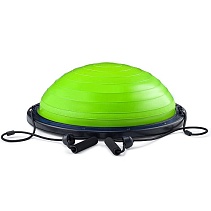 Полусфера гимнастическая BOSU с насосом и эспандерами GA-18 диам 58 см Lime