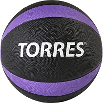 Медицинбол "TORRES" 5 кг, резина, диаметр 23,8 см